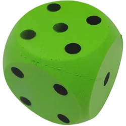XXL-Schaumstoffwürfel. grüner Würfel aus Schaumstoff zum Kicken. Werfen. Spielen GRÜN 150 MM