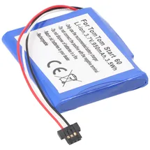 AccuCell Akku passend für den TOMTOM Start 60 Akku AT5, AHA11111003, VFA, 6027A0089521, AHA11110005, FMB0932008731, P2, VF65, VF6D, VF6S