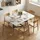 Homcom Klapptisch 80 x 73 x 120 cm weiß