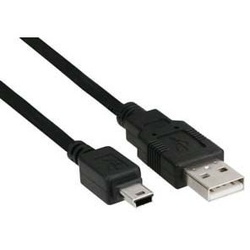 Inline Mini-USB-USB A an Mini ST 1m