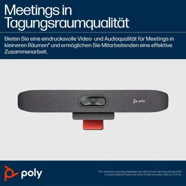 Poly Studio R30 - 4K USB-Video-Bar für dein Huddle- oder Focus-Room