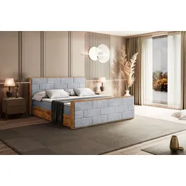 altdecor Boxbett 120 x 200 cm H4 Grau