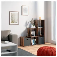 Vicco Treppenregal Raumteiler 107,2 x 107,8 x 29 cm Braun