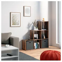 Vicco Treppenregal Raumteiler 107,2 x 107,8 x 29 cm Braun