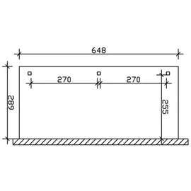 SKANHOLZ Venezia 648 x 289 cm weiß
