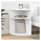 vidaXL Beistelltisch Weiß Spanplatte 39,7 x 39,7 x 60 cm