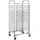 vidaXL Tablettwagen mit 32 GN-Behältern 75x55x162,5 cm Edelstahl