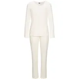 VIVANCE Pyjama unifarben Weiß 40/42