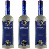 Caffo Secolare Sambuca 3er Set, Spirituose aus Kalabrien, Alkohol, 42%, 3x500 ml