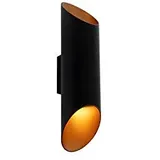 QAZQA Design Wandleuchte schwarz mit Gold - Organo S.