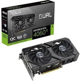 Asus Dual GeForce RTX 4060 Ti EVO OC Edition 16GB GDDR6 - Silber