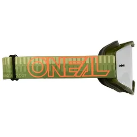 O'Neal B-10 Striped Offroad-brille - Green/Orange