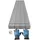 Juskys JUSKYS® Profilblech Grau - 14er Set, verzinkter Stahl, UV-beständig, hohe Tragfähigkeit, mit vorgebohrten Löchern, 110x45 cm, 0,23 mm,