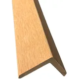 10€/m WPC Winkelleiste Abschlussleiste Abdeckleiste Terrassendielen Leiste 48x48mm Terrassendielen Abdeckung (145cm x 4,8 x 4,8, hellbraun)