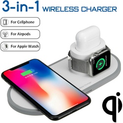 2Pace® 3 in 1 QI Charger 10W Ladegerät Ladestation für Apple Watch iPhone 12 12 Pro XS X 8 Airpod