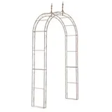 CLP Rosenbogen Lenz, antik-braun, aus Metall, freistehend, 147 x 264 x 37 cm