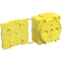 Kaiser 1256-01 Betonbau, Gerätedose Flat 45, für dünne Wände,