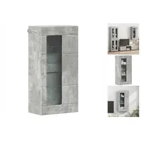 VidaXL Wandmontierter Schrank Betongrau 55 x 29 x 100
