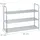 Relaxdays Schuhregal 90 x 70 x 31 cm silber
