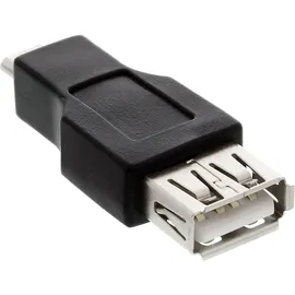 InLine USB-Micro auf USB-A Adapter Schwarz