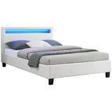 CARO-Möbel Polsterbett Weiß, Mode, 120x200 cm, Schlafzimmer, Betten, Polsterbetten