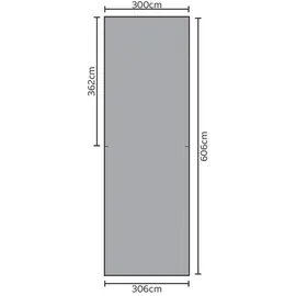 Weka Y-Einzel 612 3,06 x 6,06 m kdi inkl. Stahldach verzinkt