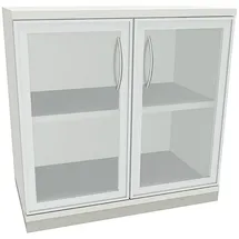 FM Büromöbel Fachboden Acrylglas 80,0 x 44,2 x 78,1 cm weiß