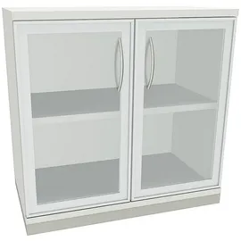FM Büromöbel Fachboden Acrylglas 80,0 x 44,2 x 78,1 cm weiß