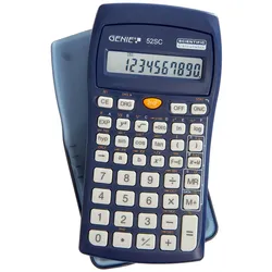 Genie Taschenrechner 52 SC 136 Funktionen blau Packung mit 5 Stück