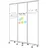 Master of Boards Mobile Trennwand 180 x 180 cm Weiß