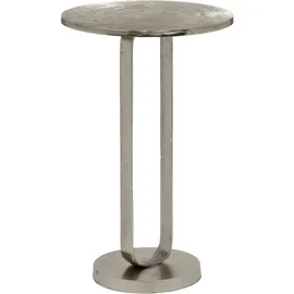 Mirrors and More Beistelltisch Silber Metall 38 x 61 cm