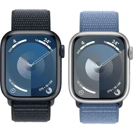 Apple Watch Series 9 GPS 41 mm Aluminiumgehäuse mitternacht, Sport Loop mitternacht One Size