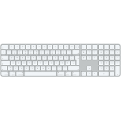 Apple Magic Keyboard mit Touch ID und Ziffernblock Silber/Weiß Deutsch Kabellos