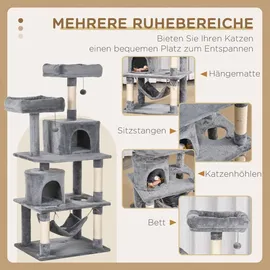 PawHut Kratzbaum 145 cm grau