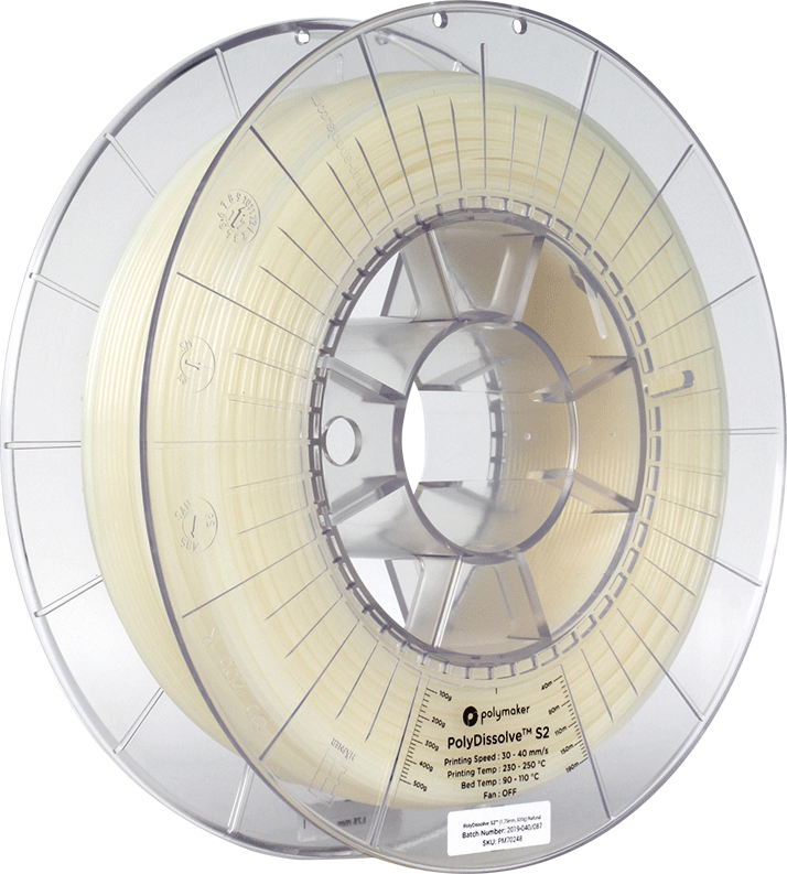 Polymaker Polydissolve S2 PVA, Filamentgröße: 2.85mm, Gewicht: 500g