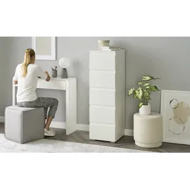 Smart Hochkommode BEN 40 x 131 x 45 cm Weiß