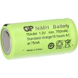 GP 2 x GP GP75AAH Akku 2/3AA Mignon NiMH Akku 1,2V 750mAh
