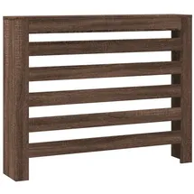 vidaXL Heizkörperverkleidung Braun Eiche 104x20x82 cm Holzwerkstoff