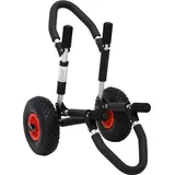 vidaXL SUP Trolley Klappbar 45 kg Aluminium Silber