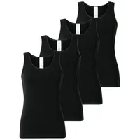 SCHIESSER Unterhemd Modern Multipacks in Schwarz | Gr.: 42