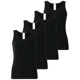 SCHIESSER Unterhemd Modern Multipacks in Schwarz | Gr.: 42