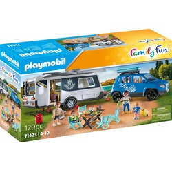 Playmobil Wohnwagen mit Auto (71423, Playmobil Family Fun)