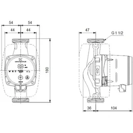 Grundfos ALPHA3 25-60 180 1x230V G1_1/2 DACH