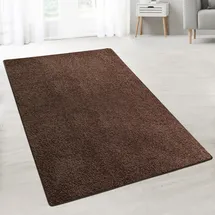 Karat Barcelona Shaggyteppich 80 x 200 cm dunkelbraun
