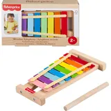 Fisher-Price HXV13 Fisher-Price Farbenfrohes Holz-Xylophon,