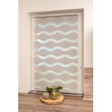 K-HOME Klemmfix Doppelrollo Welle 65 x 200 cm grau