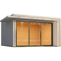 Weka Design Gartenhaus Pure Garden Amberley mit Aluminium-Schiebetür -