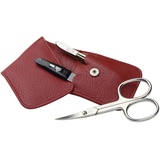 Erbe Siena Maniküre Set, rot, 3-tlg. Etui Rot