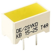 Kingbright DE/2SYKD LED-Bargraph 2fach Gelb (L x B x H) 14 x 7.5 x 8mm
