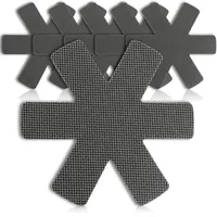 COM-FOUR COM-FOUR® 6X Pfannenschutz Ø 38 cm aus Filz - Hitzebeständig, Pfannenschoner zum Schutz vor Kratzern - Pfannenschutzmatte auch für Töpfe und Schüsseln - Zuschneidbar (06 Stück - grau Premium)